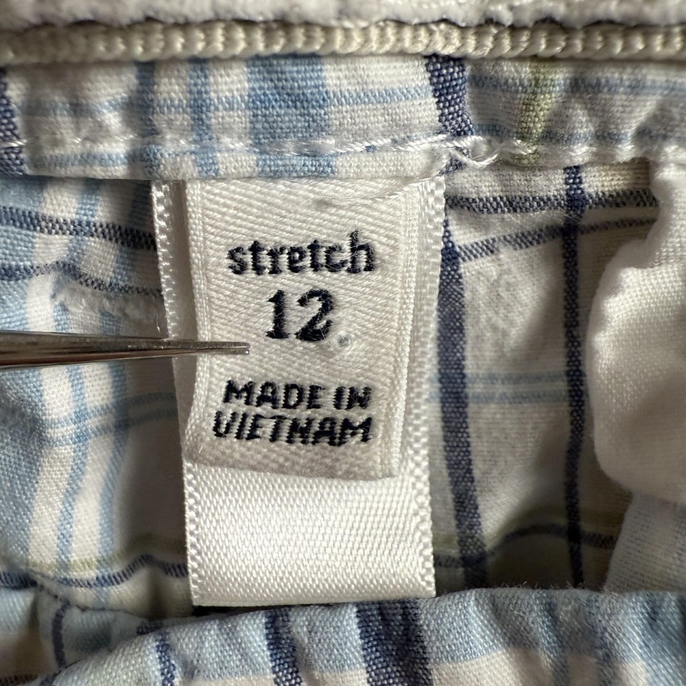 Y2K Abercrombie Girls Bermuda Shorts 12 Y2K Cotton Preppy Old Money 2000s - Picture 4 of 14